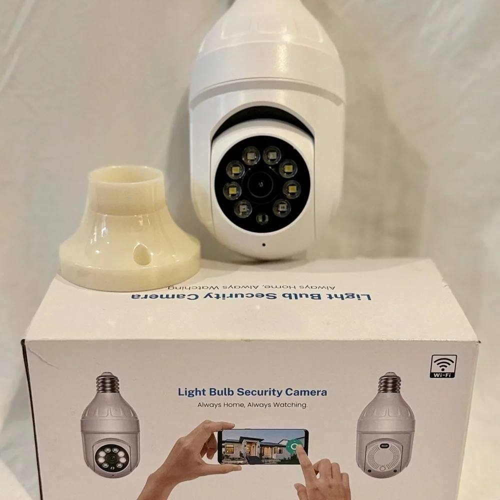 Wi-Fi Light Bulb Security Camera